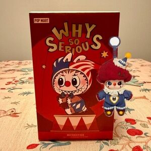 Pop Mart Why So Serious Series Vinyl Plush Pendant - Dimoo Flame Clown